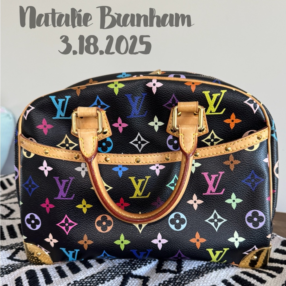 Louis Vuitton Trouville Monogram Multicolor Black Takashi Murakami UPDATED PICS